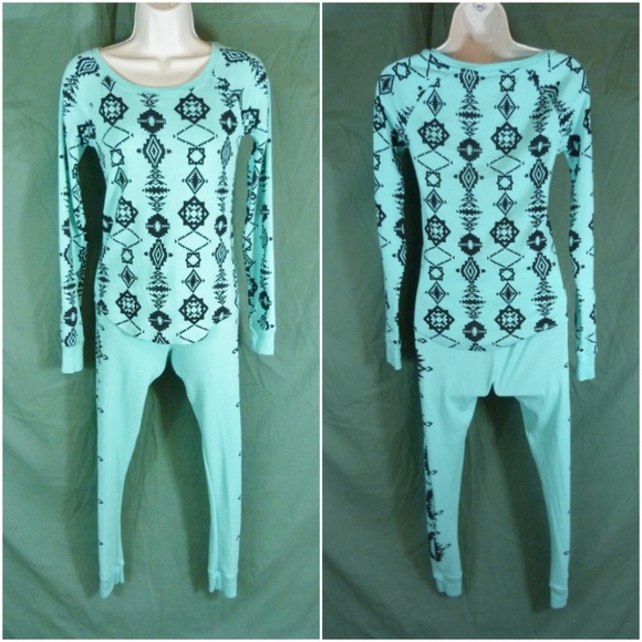 PINK Victoria's Secret Other - Victorias Secret XS Thermal Long Jane Fair Isle